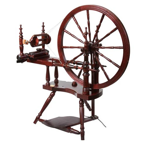 Kromski Polonaise Spinning Wheel - Mahogany Finish 1 Kromski Polonaise Spinning Wheel - Mahogany Finish