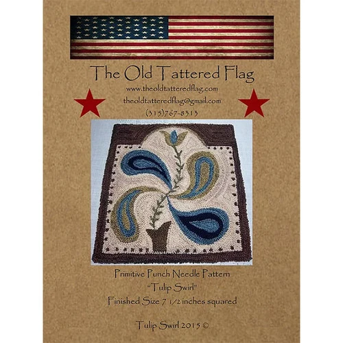 Punch Needle Pattern - Tulip Swirl 1 Punch Needle Pattern - Tulip Swirl