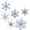 Bucilla Felt Ornaments Applique Kit - Sparkle Snowflakes