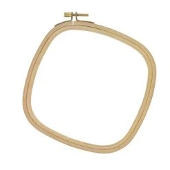 Square Wood Embroidery Hoop - 8"