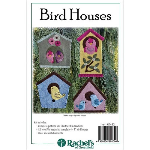 Felt Ornament Kit - Bird Houses 4 Felt Ornament Kit - Bird Houses - Image 4