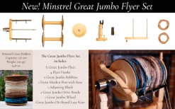 Kromski Minstrel Great Jumbo Flyer And Bobbin Set -Stella Sales great jumbo 76311.1543861231